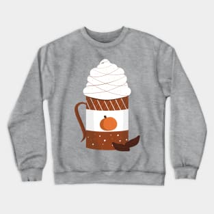 Fall Time Coffee with Whipped Cream Crewneck Sweatshirt